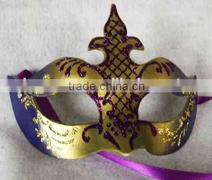 Fashion New Design Pretty Feather Masquerade Eye Party Mask Paper Party Eye Mask photo-5