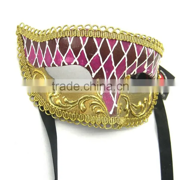 Hot Sell On Venice Mask Masquerade Birthday Party Mask Black Half Face Venetian Mask photo-2
