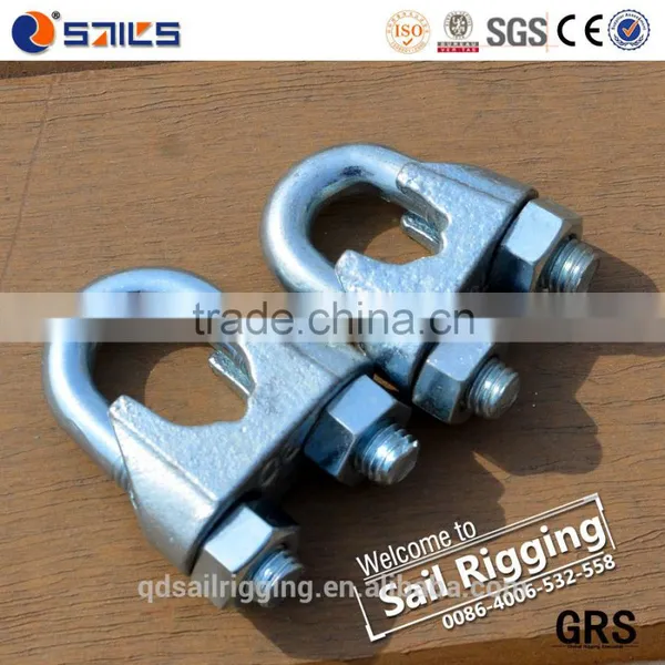 Din741 Malleable Electrical Galvanized Wire Cable Rope Clips photo-3