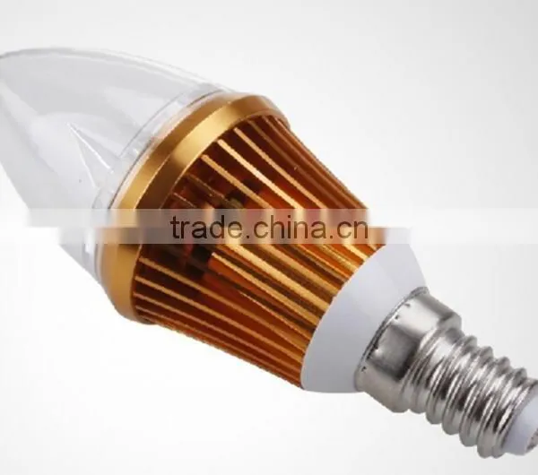High Bright Commercial Lighting 3W Mini Led Candle Bulb With Clear Glass Cover photo-2