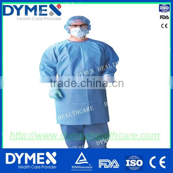 High Performance Sterile Disposable Gown Patient Disposable Reinforced Surgical Gown With Book Fold