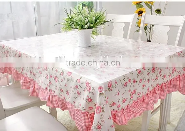 High Quality and Low Price Flower Printed Table Cloth photo-4