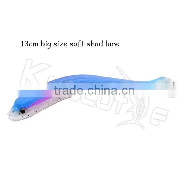 CHSOFT30 Drop Shipping Soft Fishing Lure Fish Shape Shad Bait 3pcs in One Bag photo-2