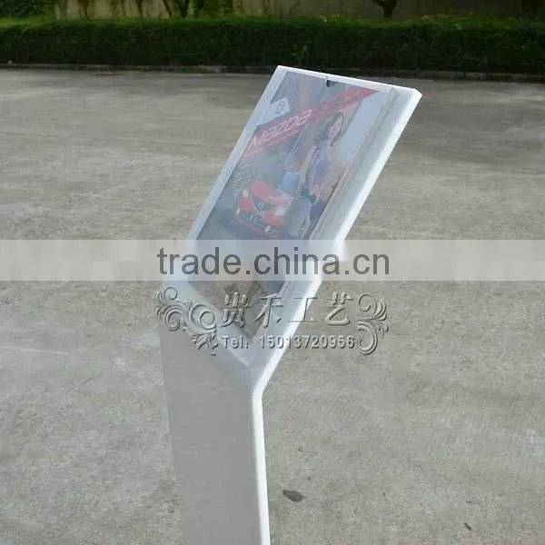 White Color Acrylic Sign Holder, Sign Stand, White Color Acrylic photo-5