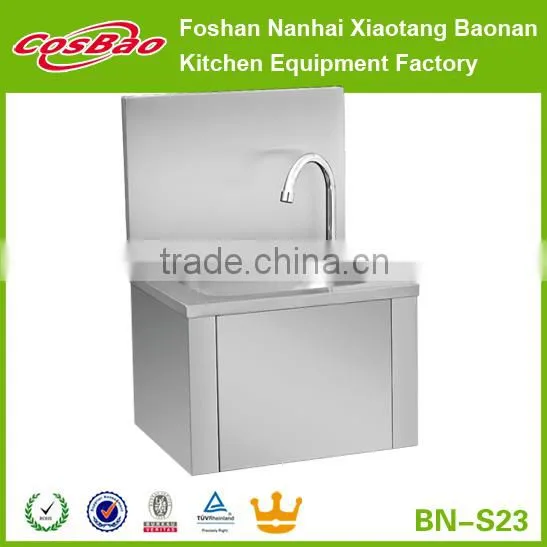 Stainless Steel Pedestal Knee Operated Sink With Under Storage Cabinet BN-S39 Quality Choice photo-2