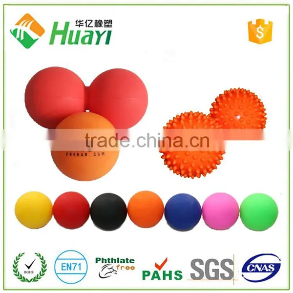 Silicone Massage Crossfit Rehab Physio Therapy Single & Double Peanut Lacrosse Massage Ball Quality Choice
