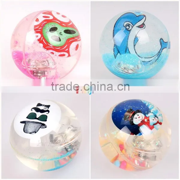Hot New Products for 2015 China Supplier TPU LED Bouncing Glitter Ball photo-5
