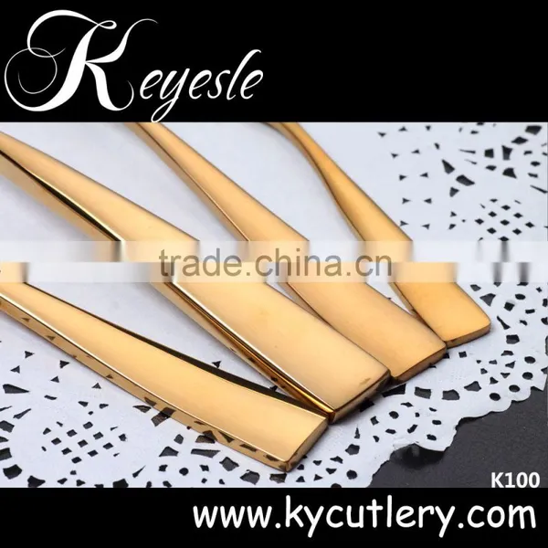 Good Quality Gold Plated Cutlery Set Stainless Steel photo-6