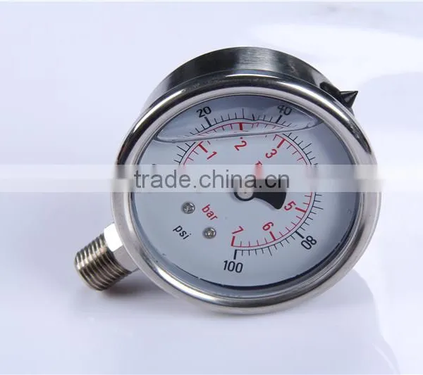 Hot Sale High Quality China Clear 0-600 Bar All Stainless Steel Pressure Gauge Digital Manometer photo-2