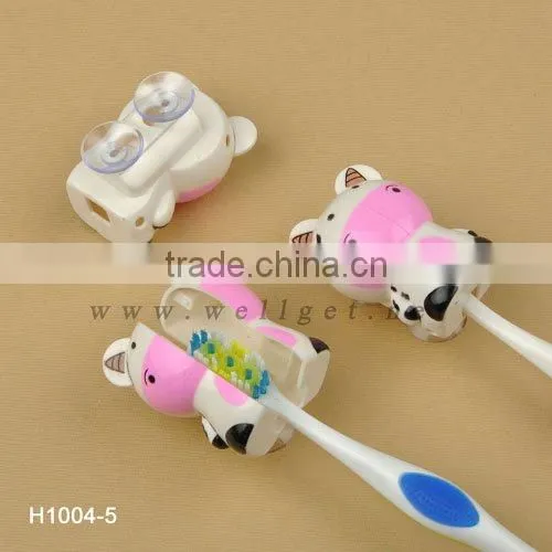 H1004-5 Best Selling Product Cow Design Kids Toothbrush Holder