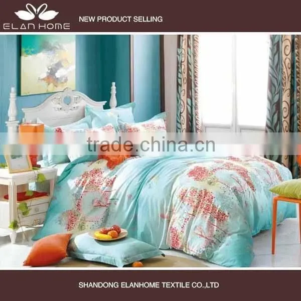 100% Cotton 128*68 Wholesale Pigment Printing Quilted Duvet Cover photo-2