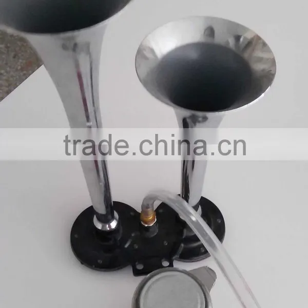 Chrome 2,3 Pipes Music Air Horn ,Three Round Horn photo-3