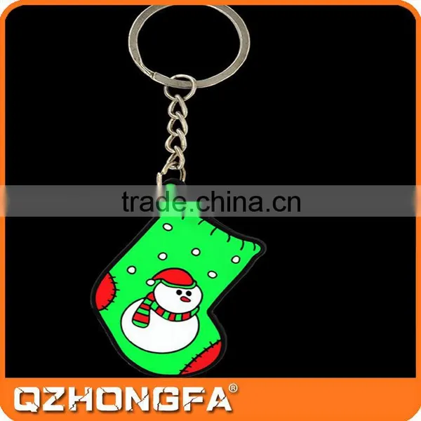 High Quality Christmas 3d Logo Soft Pvc Keychain for Promotion Gift photo-5