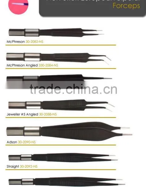 European Non Stick Bipolar Forceps Bowa Electrosurgical Devices