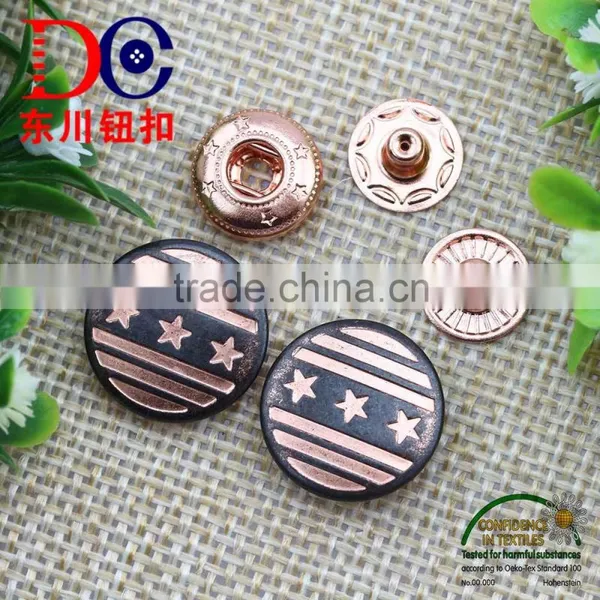 Nickel Lead Free Custom Logo Decorative Metal Denim Snap Button photo-5