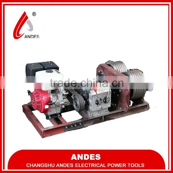 Andes Gasoline Powered Winch,gasoline Winch,double Drum Winch photo-2