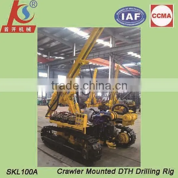 83-130mm Hole Crawler Dth Double-cylinder Diesel Engine Drilling Rig Machine photo-4
