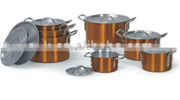 Colored Aluminum Cooking Pot Set/Kitchenware