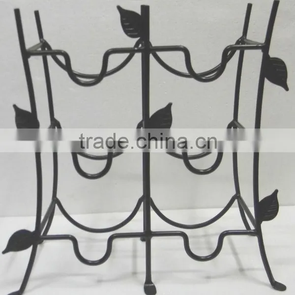 Metal Leaves Wine Bottle Holder