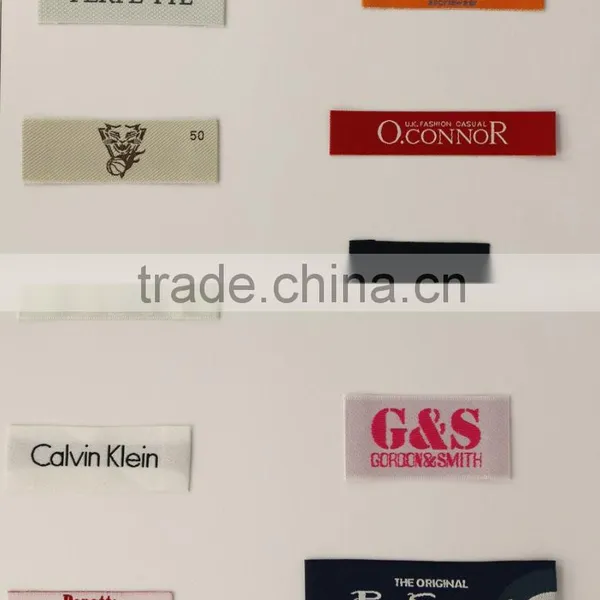 Customized Woven Clothing Labels Size Labels Iron On Backing For Garment Labels photo-2