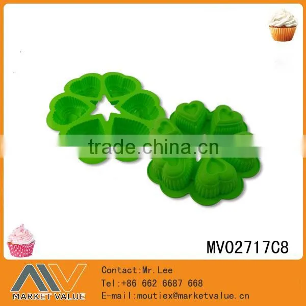 MULTI SHAPE HEART CAKE MOLE MOULD SILICONE HIGH HOT CAKE TOOLS photo-5