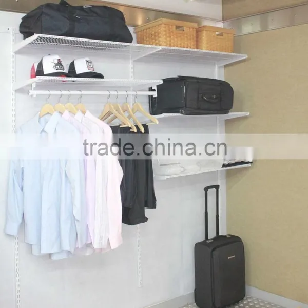 home/industrial adjustable wall mounted wire shelving