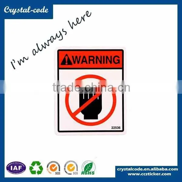 Self Adhesive Alarm Warning Sticker Label photo-2