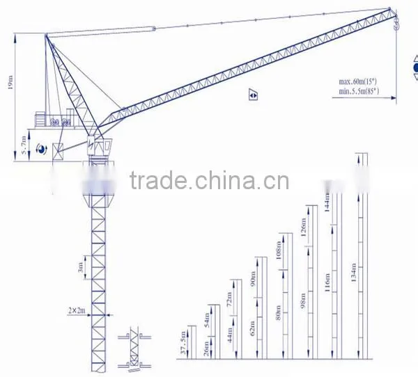 QTZ Manufacture of Tower Crane, Luffing Tower Crane photo-5