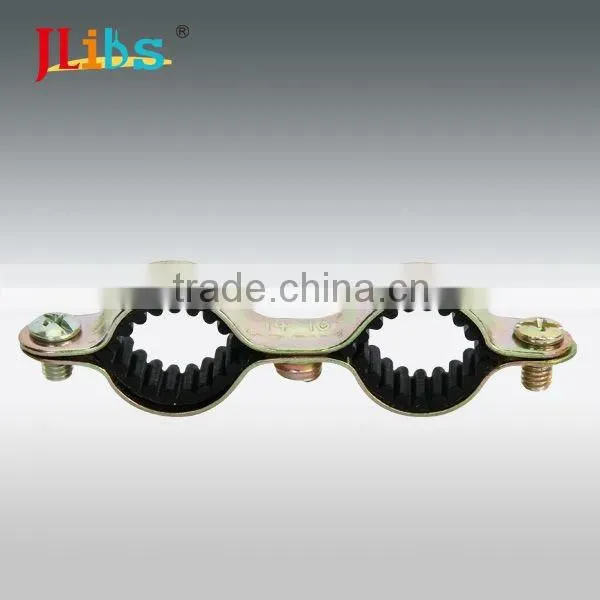 Double Pipe Clamps M6 Withinner Rubber