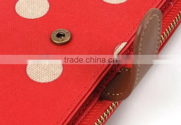 Fashion Canvas Zippered Clutch Wallet For Girls photo-6