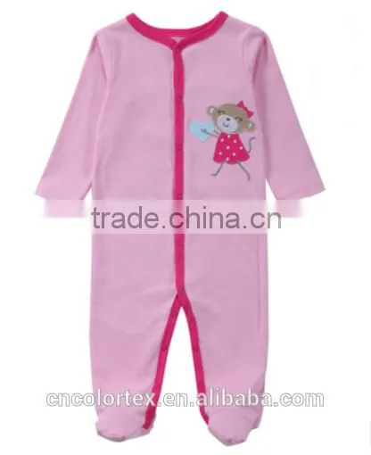 China Factory Unisex 100% Cotton Spring and Autumn Long Sleeve Baby Romper photo-2