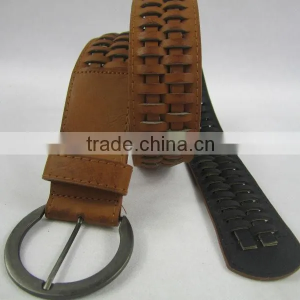 PU Knitted Belts Men Knit Belt photo-2