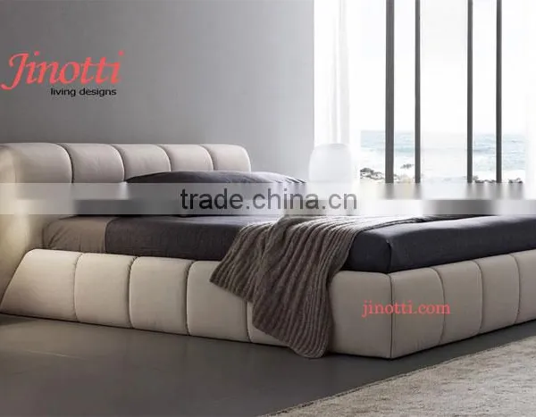 New Design Leather Luxurious King Queen Size Double Bed Furniture