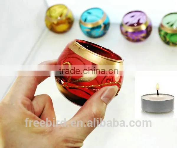 Glass Tea Light Holder,ball Shaped Vase ,votive Candle Holder photo-5