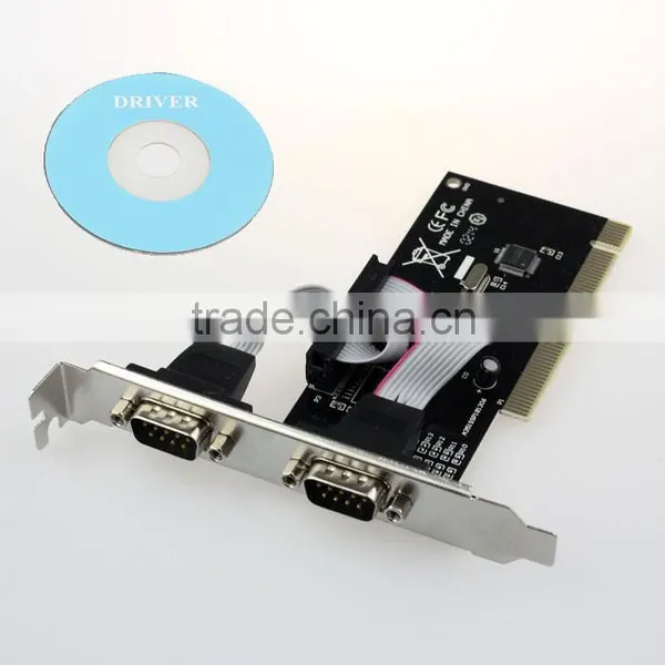 2 Port RS232 RS-232 Serial Port COM DB9 to PCI Card Adapter Converter MCS 9865 Serial Industry photo-2