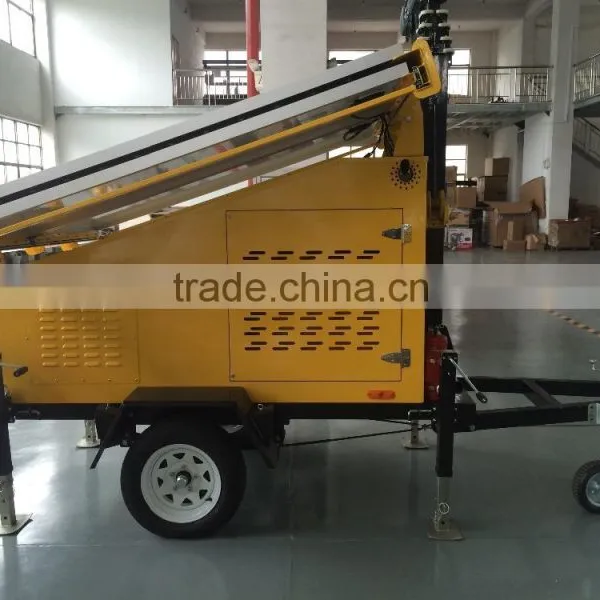 Chinese Suppplier Solar Panel Emergency Mobile Lighting Tower photo-3