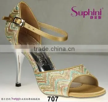 Rhinestone/Crystal /stone Buckle Standard Dance Shoes photo-3