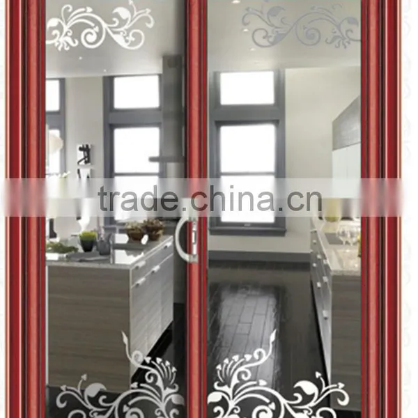 New Aluminum Frame Door for Kitchen Glass Insert Aluminum Door photo-5