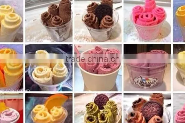 Single Pan Fried Ice Cream Machine/thailand Fried Ice Cream Machine/ Stir Roll Ice Cream Machine photo-5