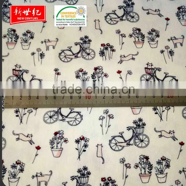 China Manufacturer Good Quality 30*24 91*68 155gsm Twill Reactive Printed Air-jet Rayon Fabric photo-4