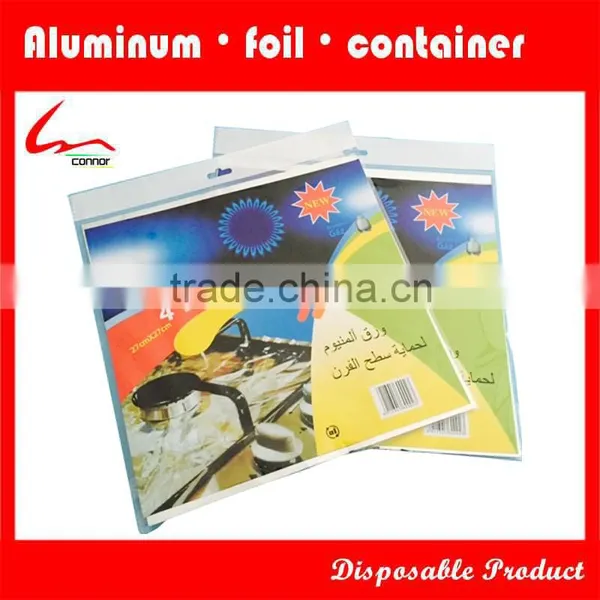 Square Gas Burner Bibs /Covers- Aluminum Foil Stove Mat for Gas photo-6