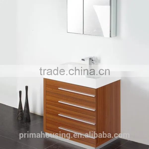 Modern Soild Wood Bathroom Cabinet Set Bathroom Vanity photo-4