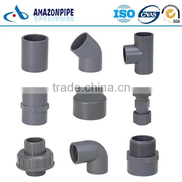 Pvc Fitting Pvc Pipe Fitting for Water Supply Grey/white photo-3