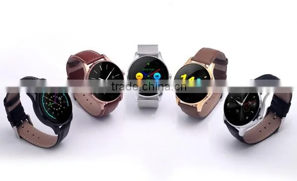 Wholesale MTK2502C Round IPS Touch Screen Smartwatch K88H Bluetooth Camera Watch With Sim Card and Heart Rate Monitor photo-4