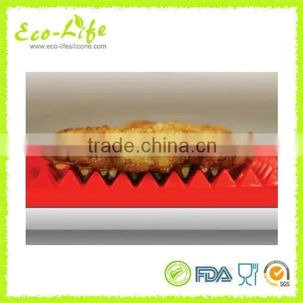 Silicone Cooking Mat Kitchen Utensils New Pyramid Pan Fat Reducing Textured Non Stick photo-3
