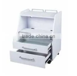 White Wooden UV Sterilization Beauty Nail Salon Trolley photo-2