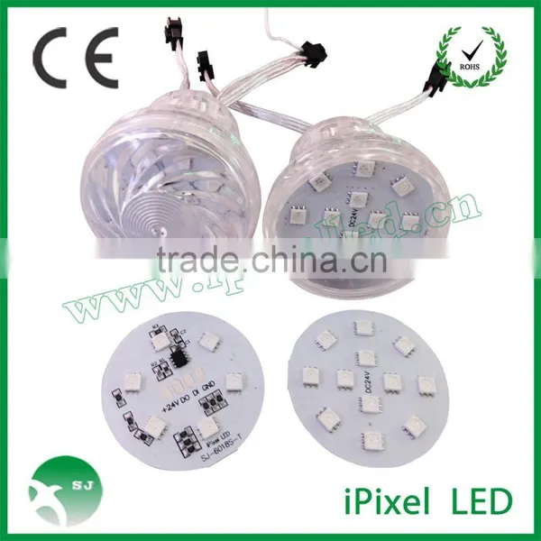 Dc24v 18pcs 60mm Cobochon Cap Amusement Rgb Led Light photo-2