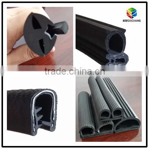 Extrusion U Channel PVC Profile With Metalic Inserts/weather Strip Pvc Profile photo-2
