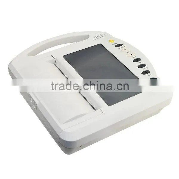 Standard 10 Leads Patient Cable Digital 12 Channel Electrocardiograph ECG Machine EKG-1212A Touch Screen photo-3