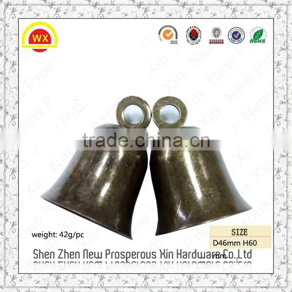 Cute Cheaper Hand Metal Christmas Jingle Brass Bell In Stock photo-3